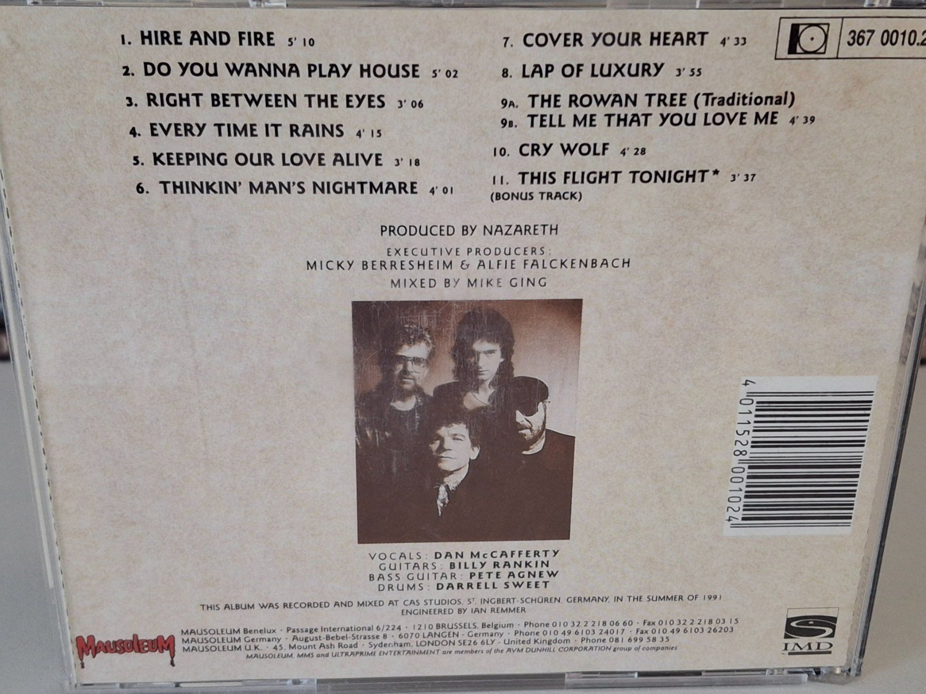 CD: CD Nazareth  - No Jive – Usato da Aarberg venduto da Jackup1 1