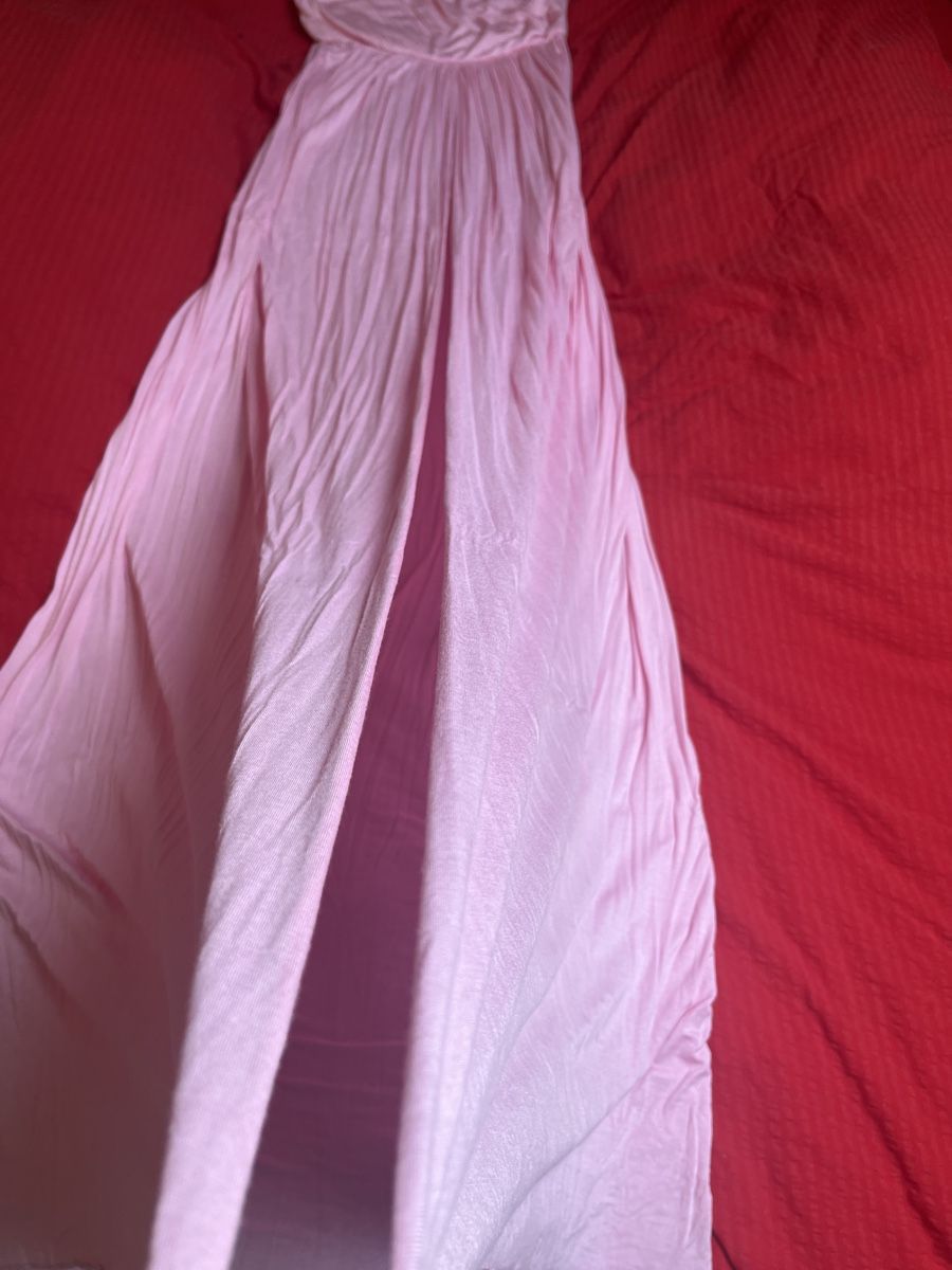 Vestiti: Langes Sommerkleid rosa Gr. S mit Beinschlitz elegant – Usato da Kaisten venduto da saleforfun 5