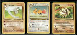 Vintage Pokémon Karte Jungle EN 1999 Lot of 3