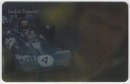 F 1 Weltmeister Jackie Steward - Wackelbild Telefonkarte