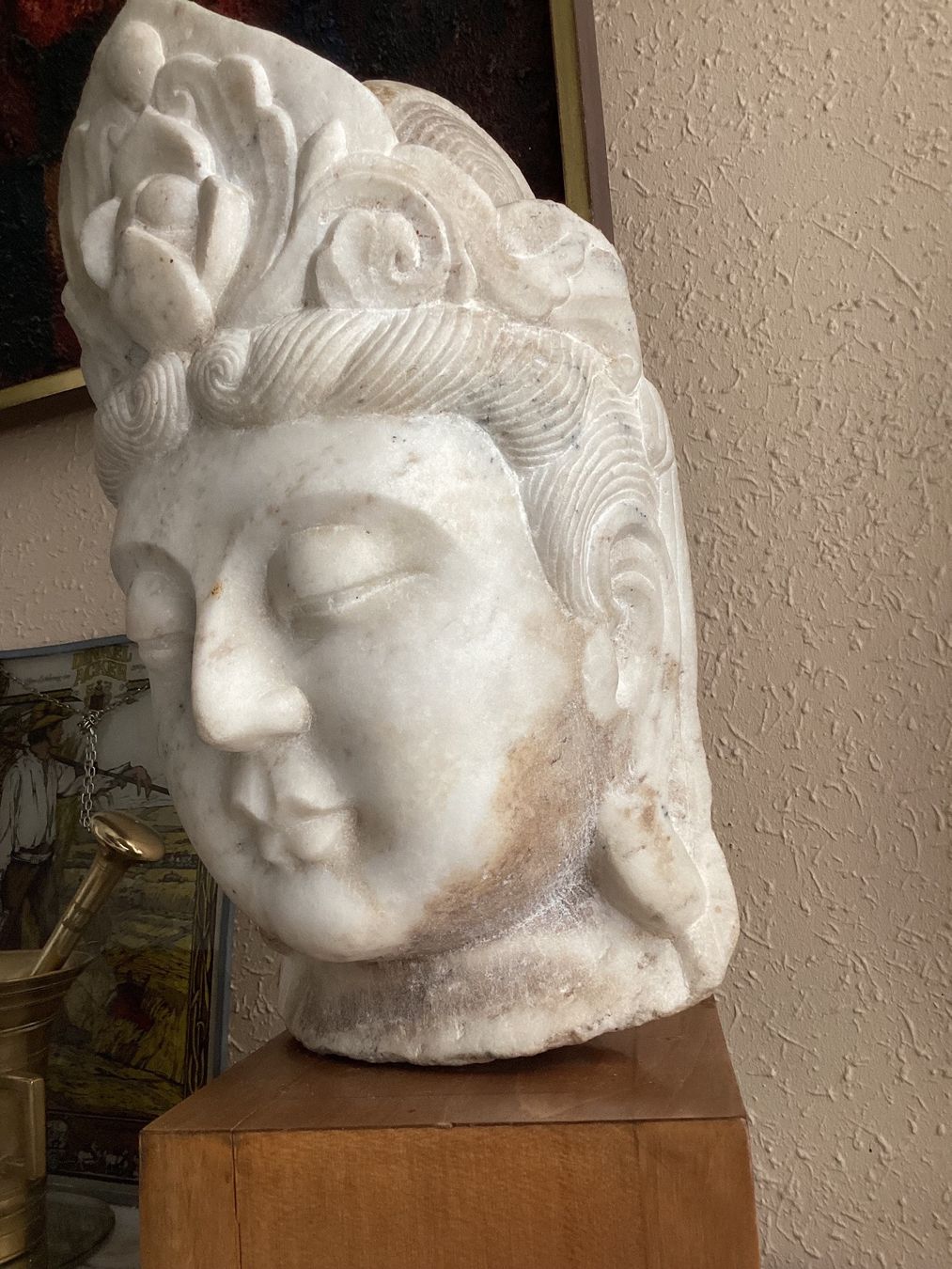 Sculptures & Statues: Buddha Kopf aus Stein antik – D'occasion à Wallisellen par Lunajuanito 6