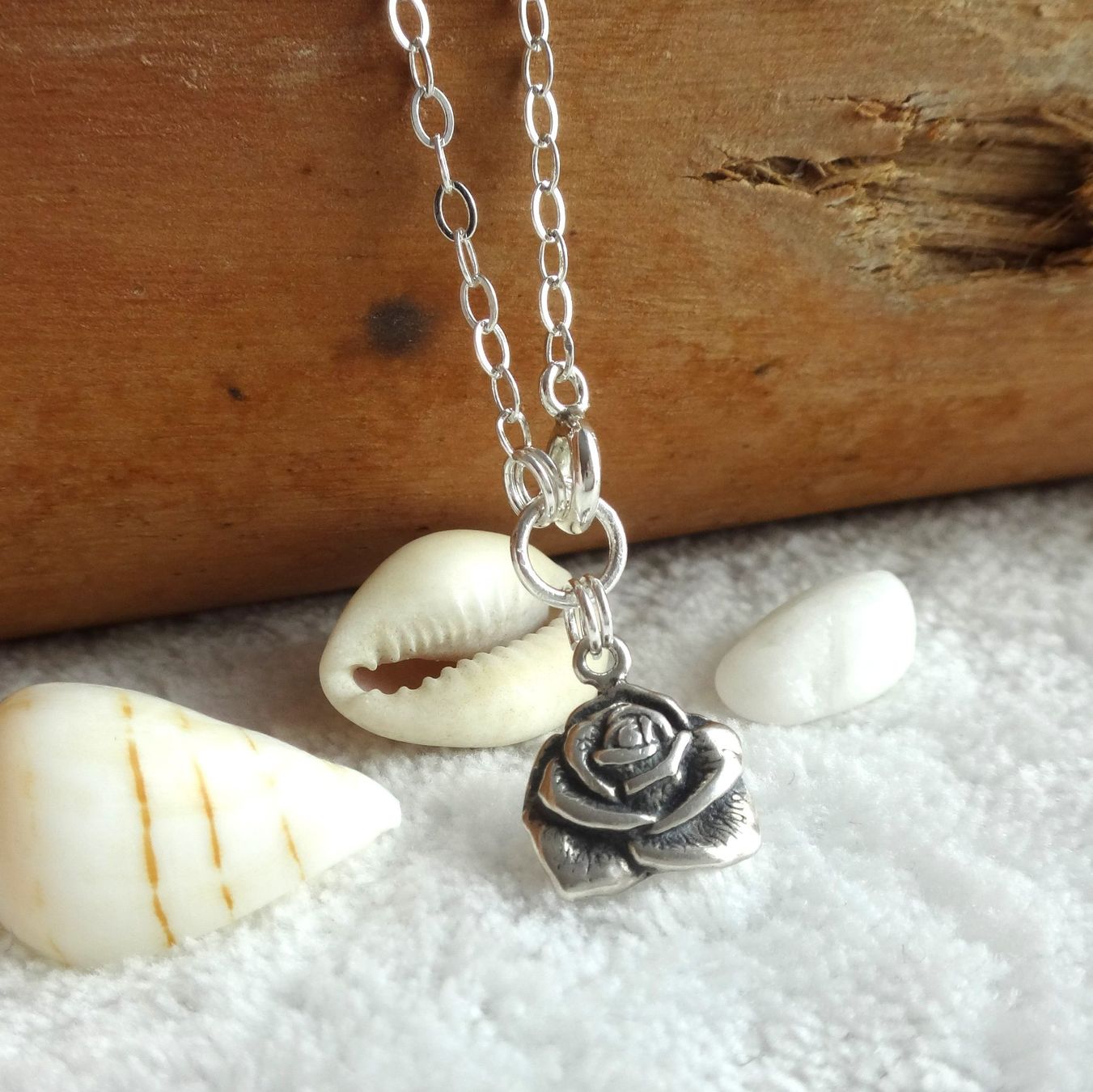 Catenine: Fusskettchen Rose Silber 925  NEU – Nuovo e nell'imballaggio originale da Dielsdorf venduto da kumsch