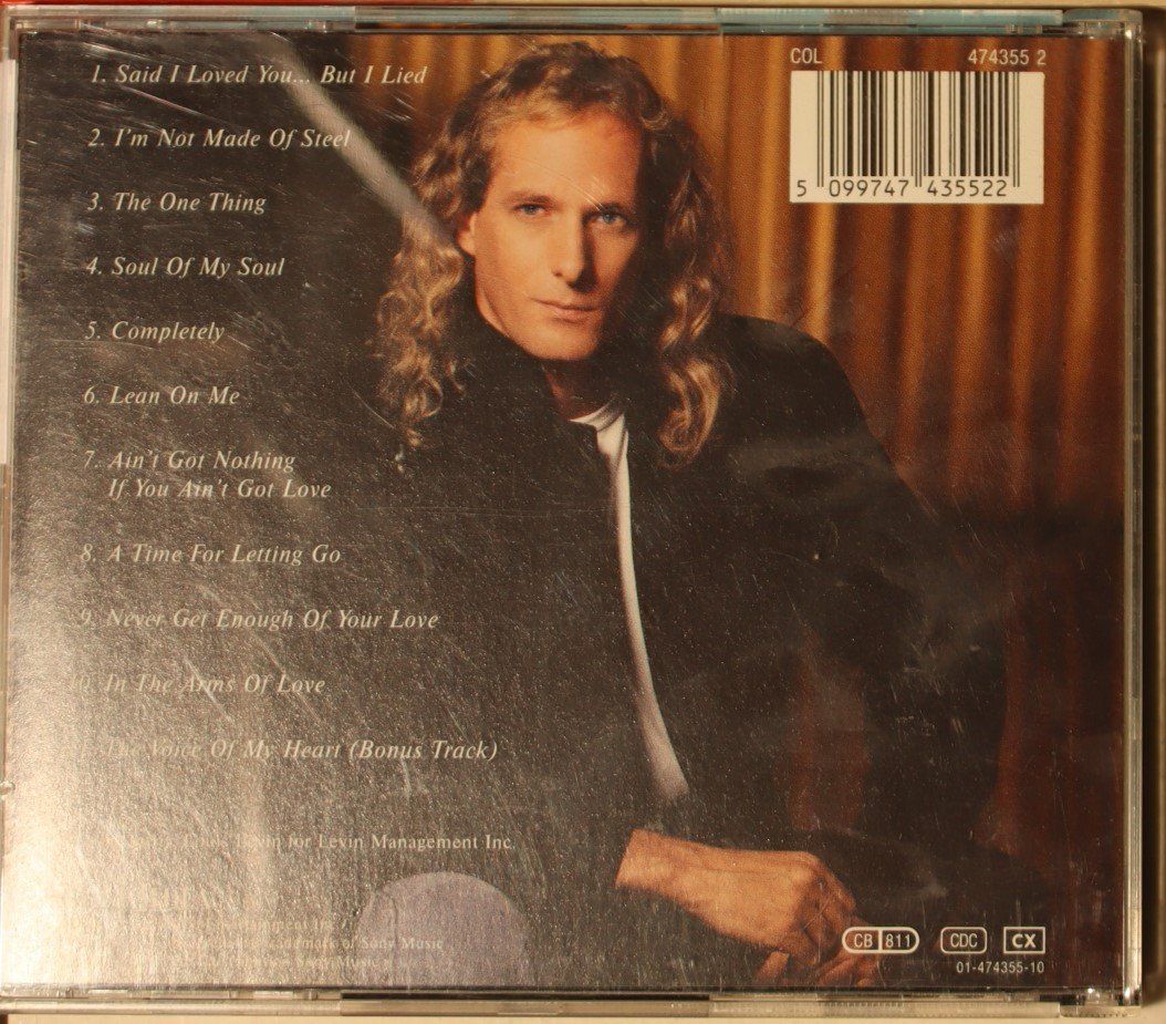 CD: Michael Bolton – The One Thing – Usato da Luzern venduto da CONTENTI 4
