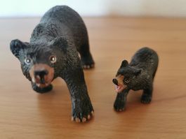 Schwarzer Bär mit Jungem, Safari Ltd.
