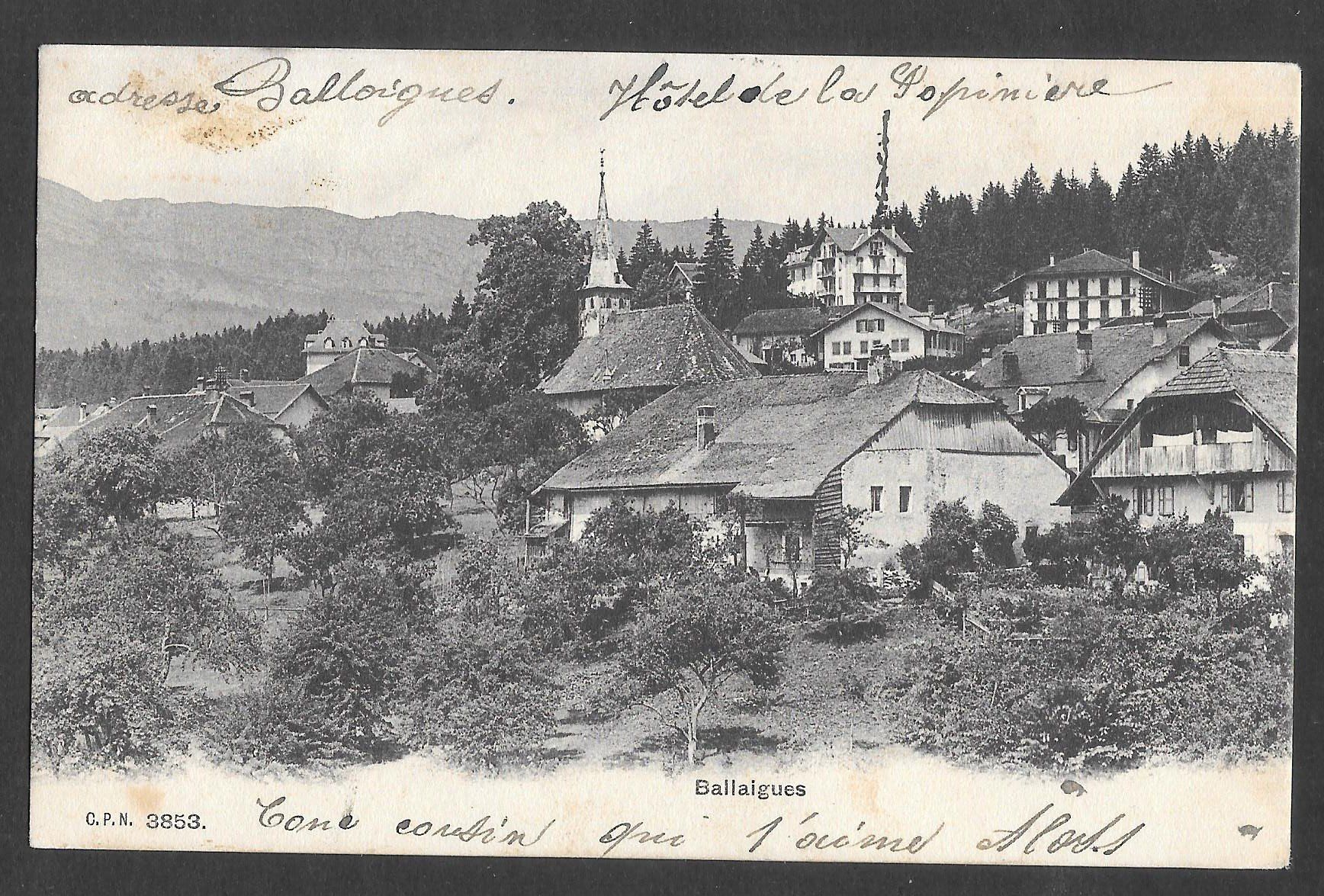 Cartoline postali: Ballaigues Detailansicht – Usato da Olten venduto da clotaldi