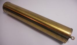 1 Stück Pendeluhr oder Standuhr Gewicht, Messing, 1.6 Kg.