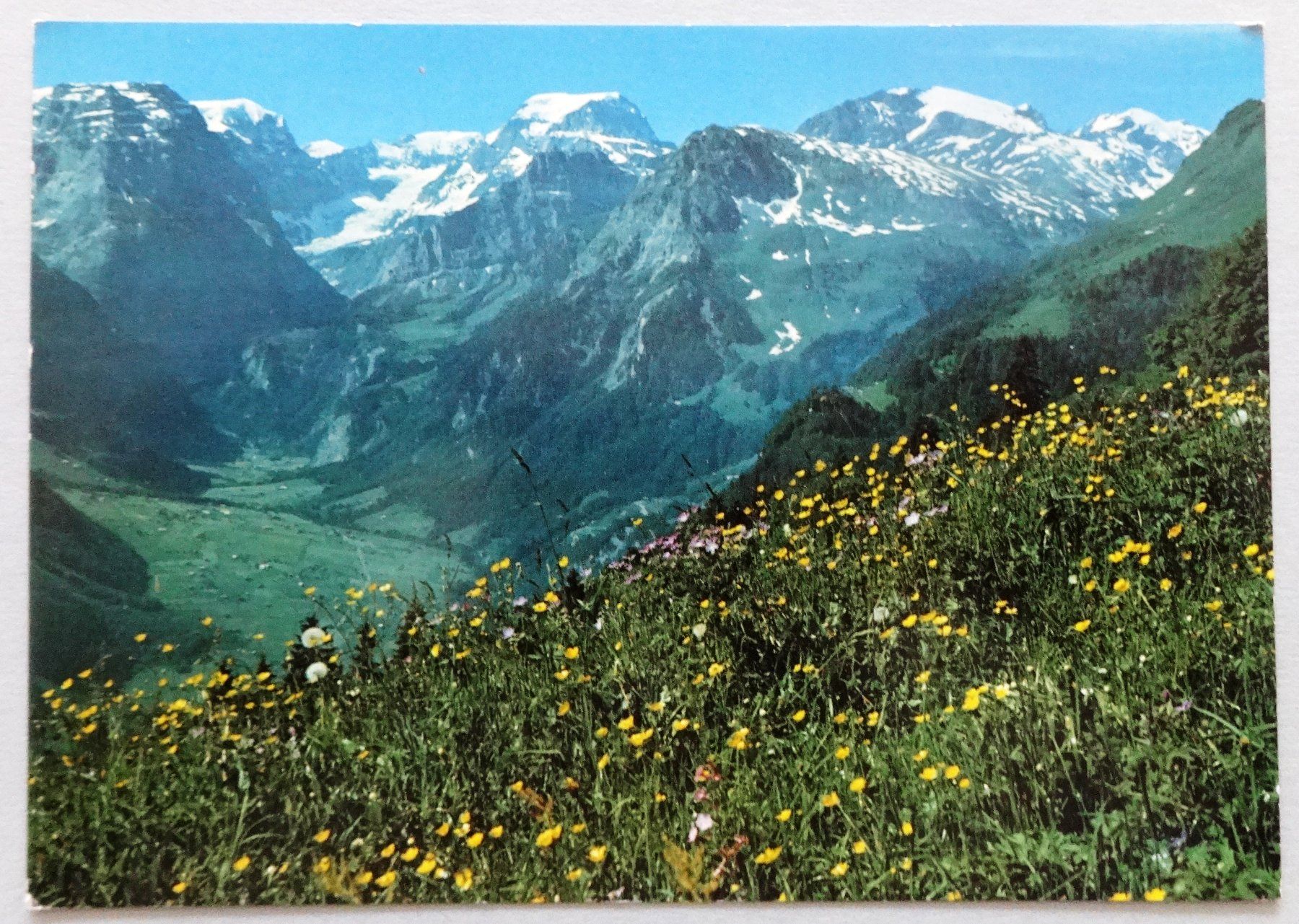 Cartoline postali: Braunwald, Blick auf Tödi – Difettoso da Fétigny venduto da Billy2miny