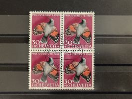 1969 PJ Mauerläufer Viererblock Vollstempel