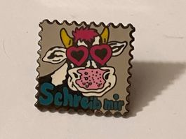 1 Pin Schreib mir - Briefmarke