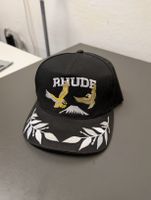 Rhude Hat Black - Adjustable Snapback Cap