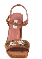 Bally Sandalen 39,5 Welursleder braun