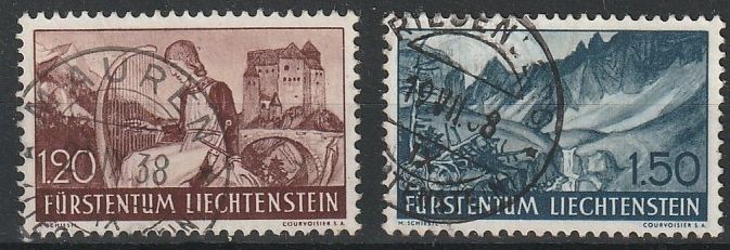 Tous les timbres: FL 138-139 Hohe Werte 1936 Kat. 60.- – D'occasion à Fislisbach par Zigzag12