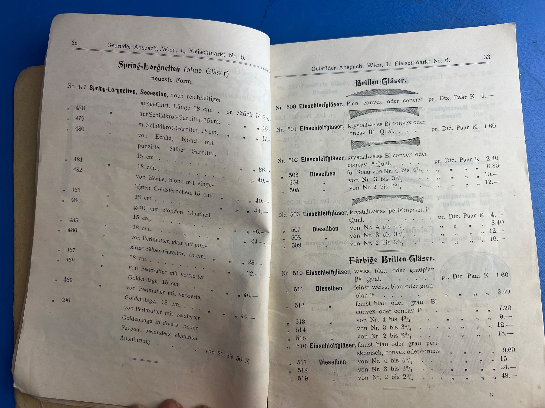 Libri: Preis Katalog Optische Waren Ansbach Wien – Usato da Unterengstringen venduto da Gustav03 8