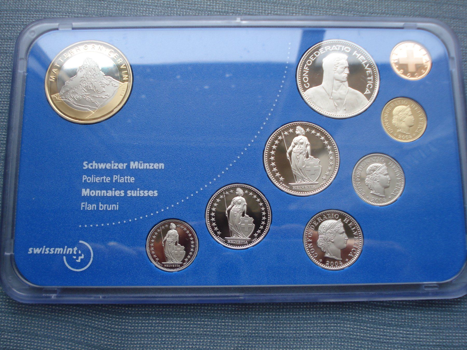 Alle Münzen: (W5) Münzstätte Matterhorn 2004  PP – Gebraucht aus Erlach von Net-Coins 1