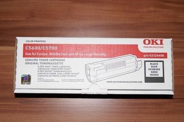 Oki Druckerpatronen & Toner: Original Oki C5600, Oki C5700 black Toner, 43324408 – Neu und originalverpackt aus Glattbrugg von copytron
