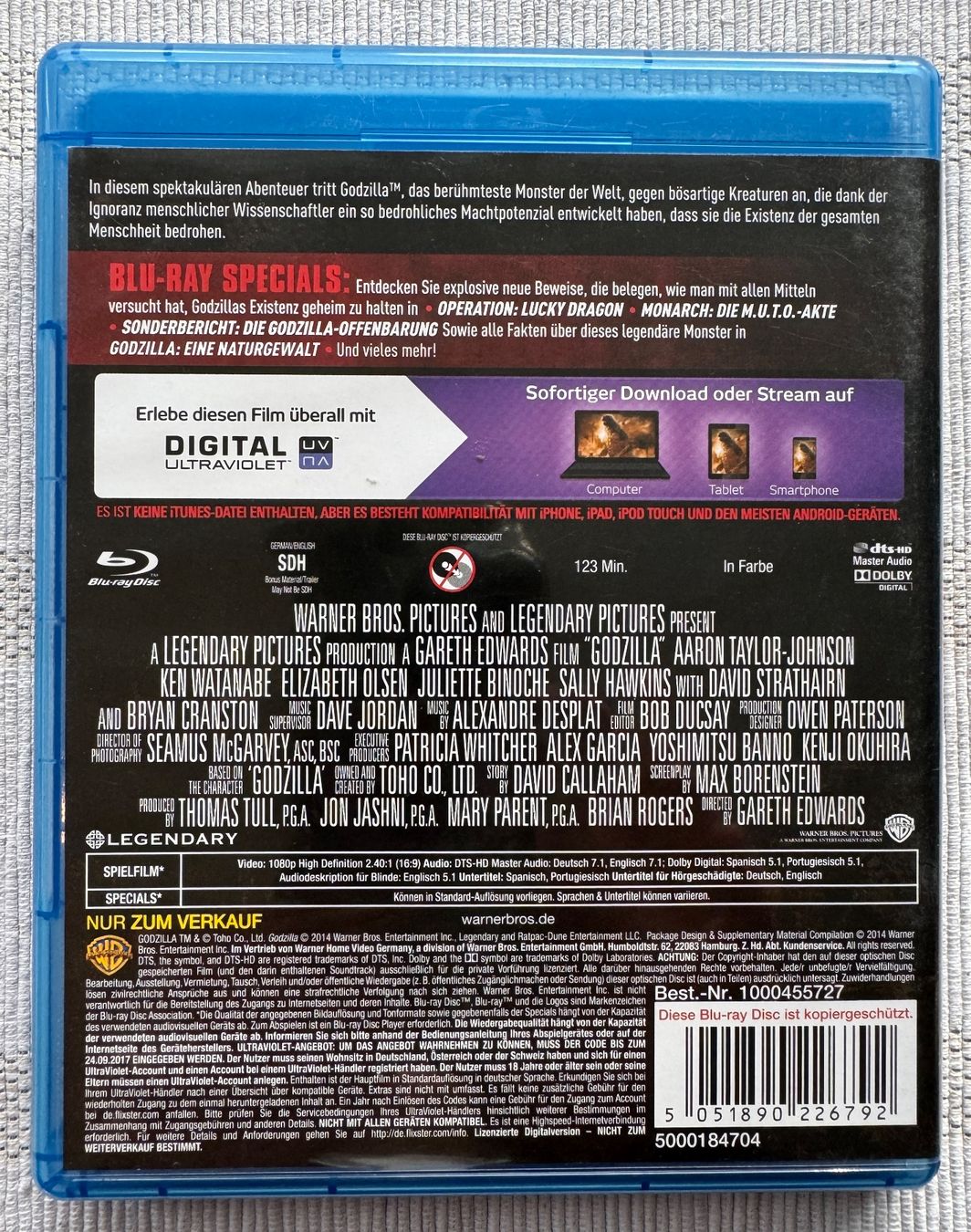 Tutti i DVDs: Godzilla [Blu-ray] – Usato da Arbon venduto da drs64 1
