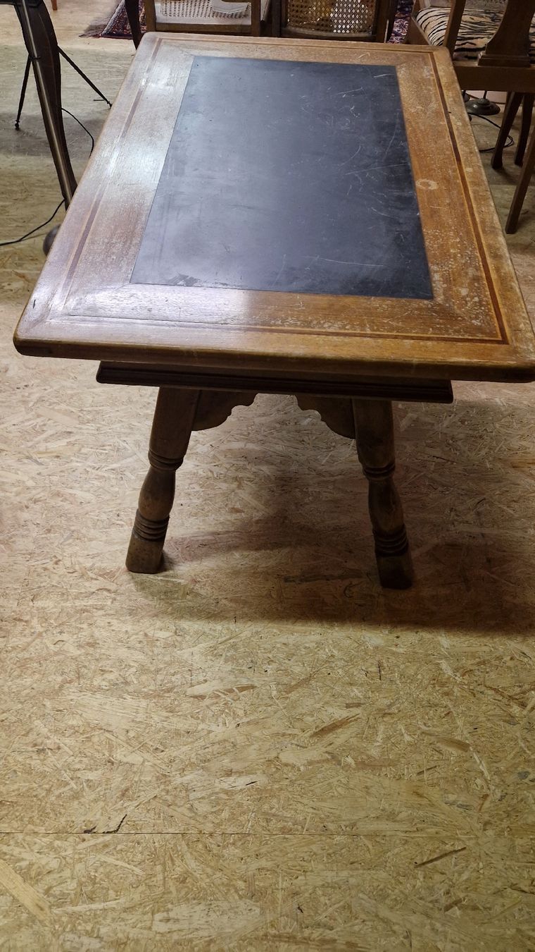 Tables: Antiker Schreibtisch mit Schieferplatten einsatz – D'occasion à Ennenda par Mr.Alpen16536 4
