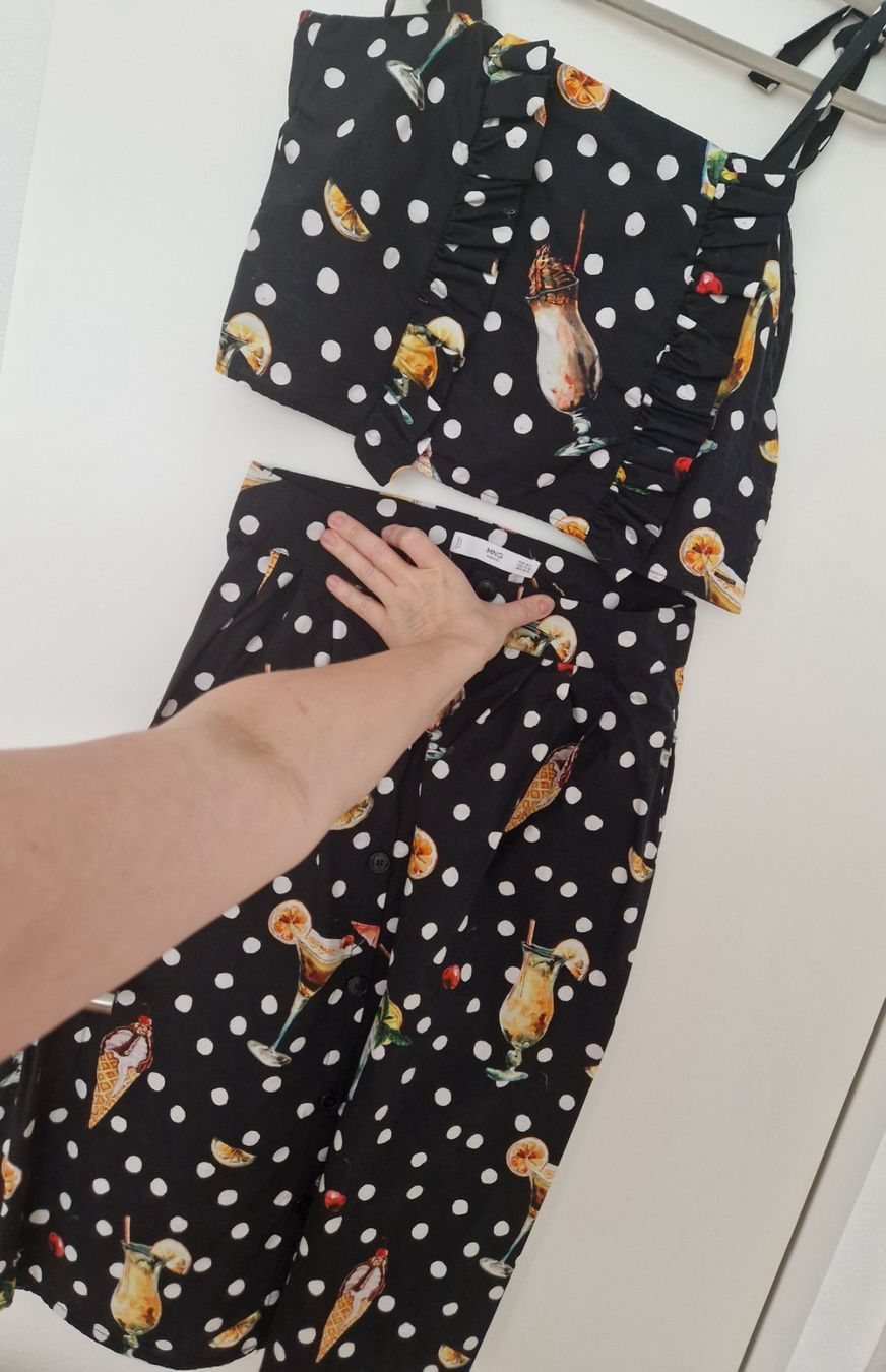 Gonne: Mango Set Top Jupe Cocktail M/L Baumwolle – Usato da Erlinsbach SO venduto da ULIKH 7