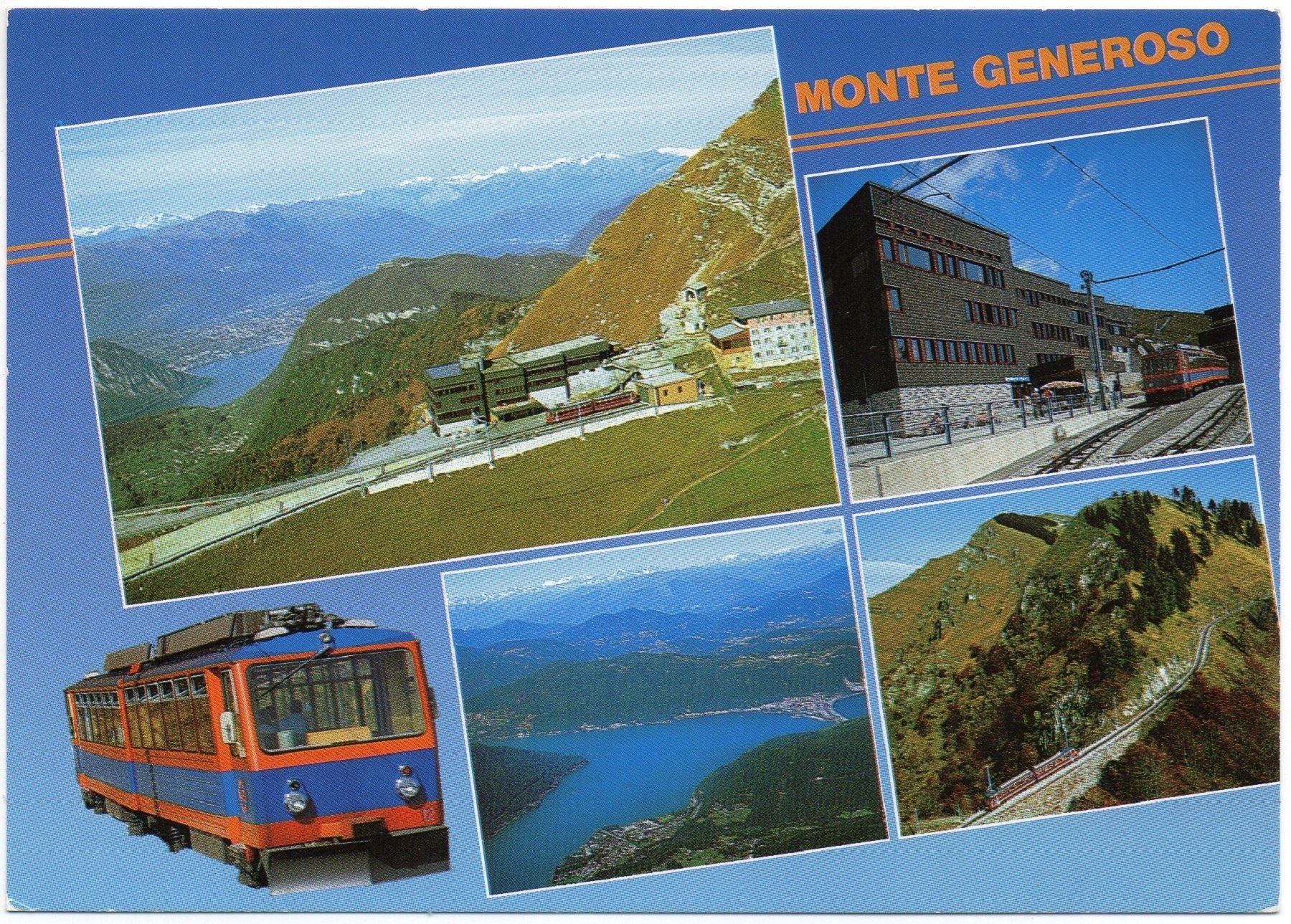Cartes postales: MONTE GENEROSO Ristorante Bahn Ferrovia – D'occasion à Jona par philajona