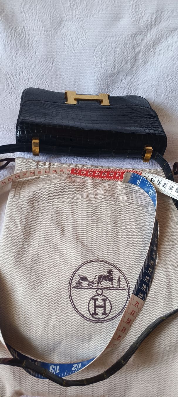 Hermès Taschen für Damen: HERMES Krokotasche, schwarz – Gebraucht aus Maienfeld von Andyr44 3