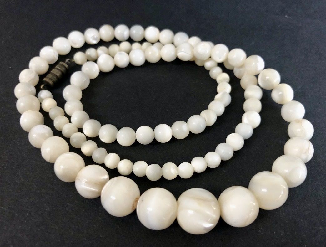 Catenine: Vintage Perlmutt-Kette, 58cm! – Usato da St. Gallen venduto da reg_f8h8 2
