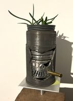 Blumentoppf Totenkopf Design