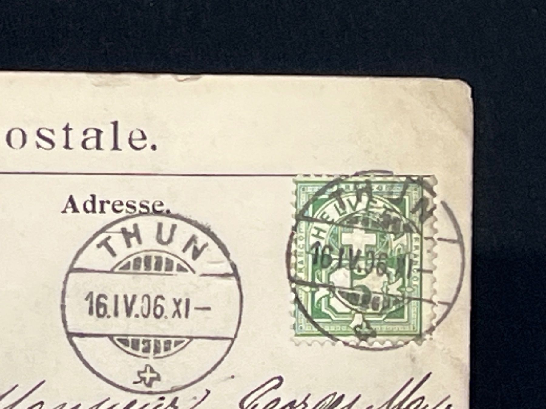 Ansichtskarten: Thun Schloss – Gebraucht aus Widnau von Brusi9 1