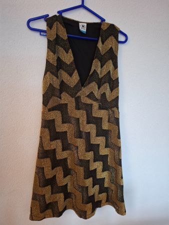 Robe Missoni taille S, dorée et noire