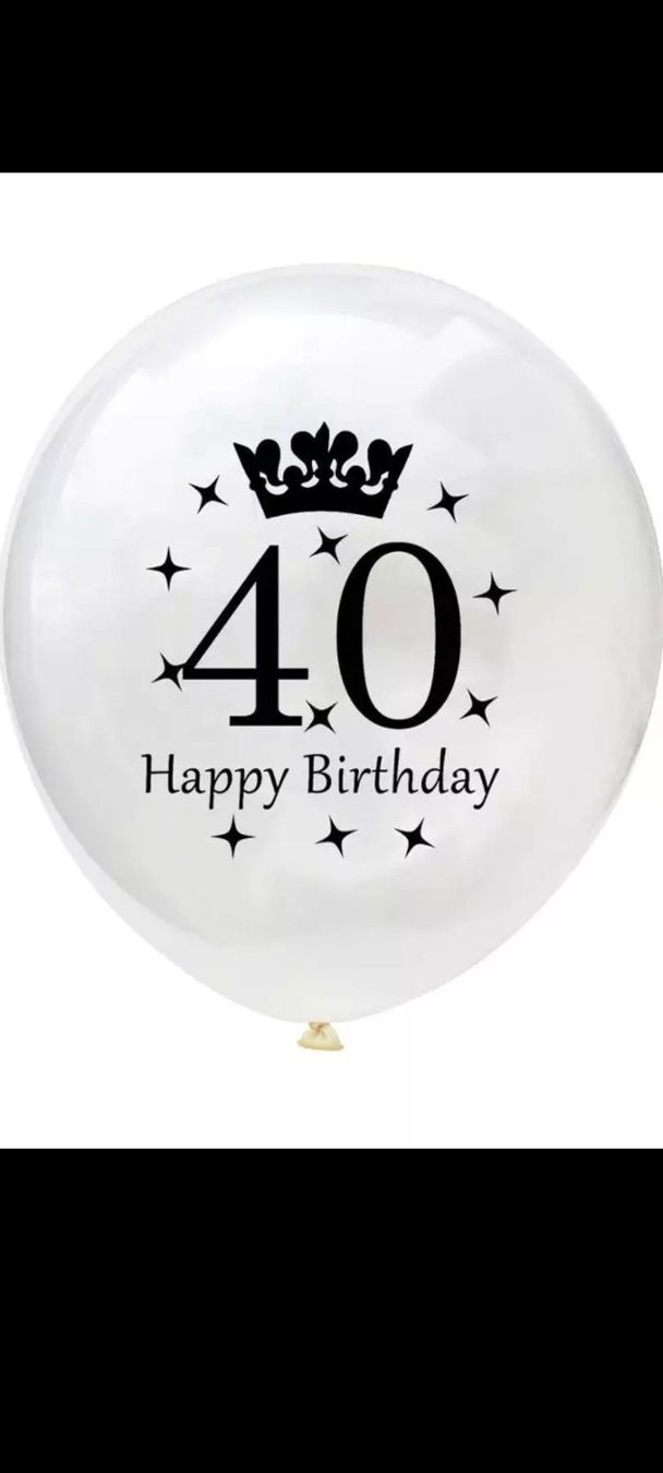 Alle Dekorationen: 5 x 40 ans ballon anniversaire – Neu (gemäss Beschreibung) aus Montreux von CABLEKABEL