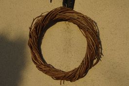 Couronne en bois naturel Holz Krone Natur diamètre 45 cm