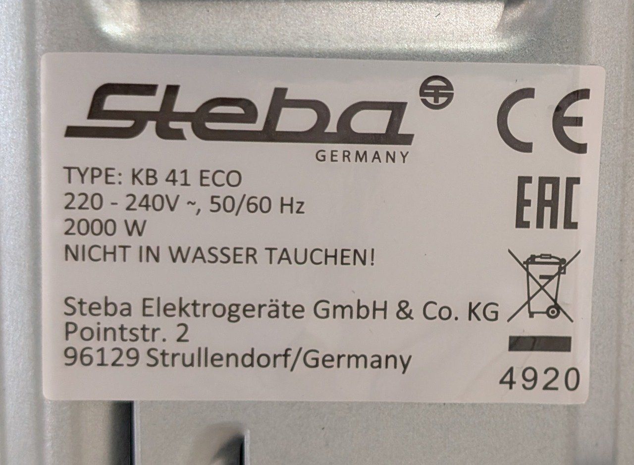 Steba Fours: Kleinbackofen Steba KB 41 Eco – D'occasion à Gebenstorf par Mupege 4