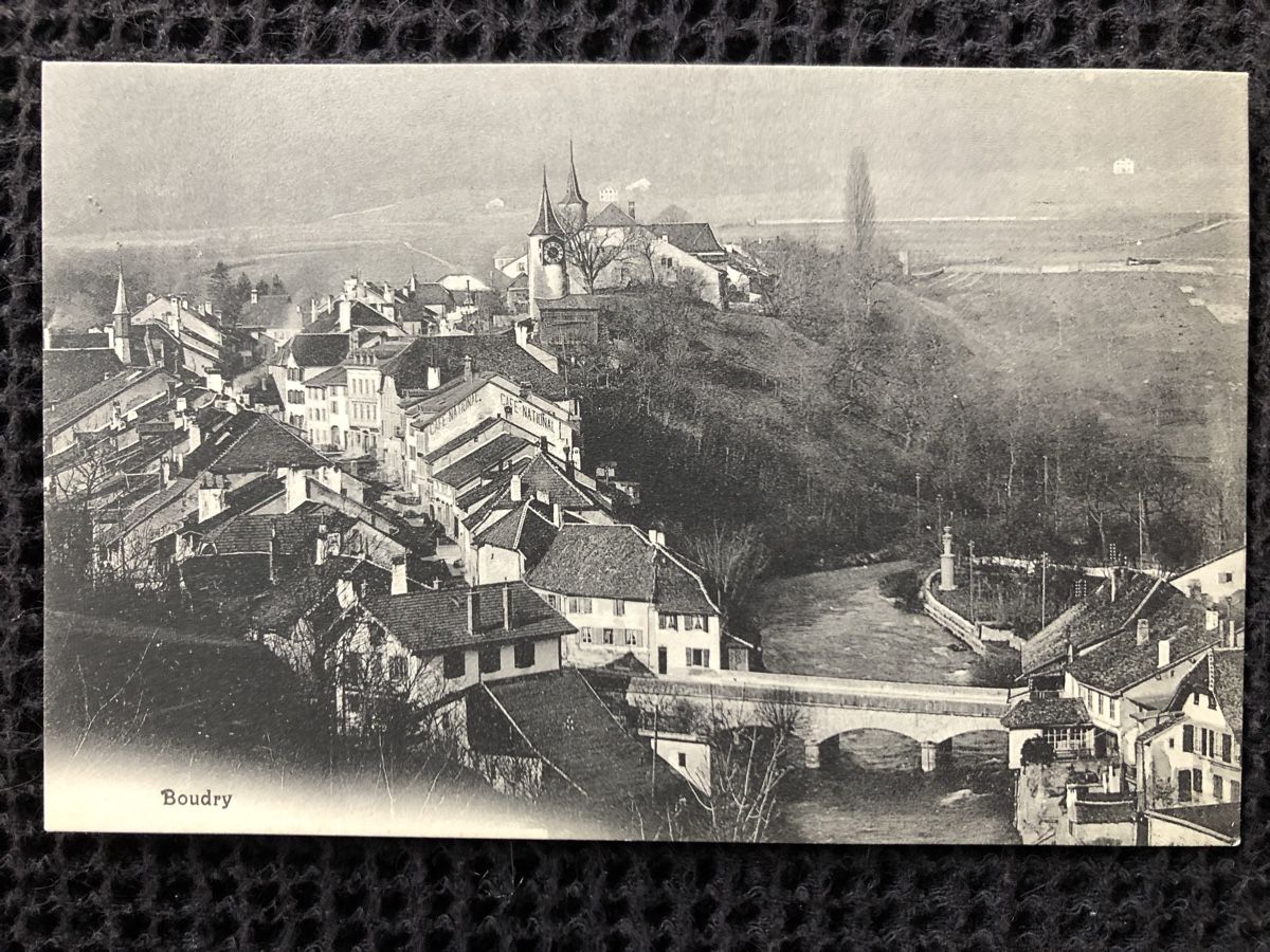 Cartoline postali: Ansichtskarte Boudry – Usato da Näfels venduto da fritzjk
