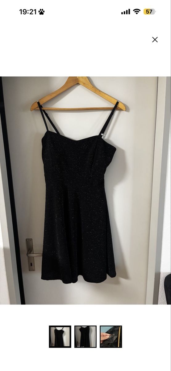 Vestiti: Glitzer-Kleid schwarz Gr. XL  – Nuovo (secondo la descrizione) da Schmerikon venduto da mir_c2lz