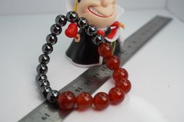 Karneol   Hämatit  Kugel   Armband  ab 1.- ❄️🔮