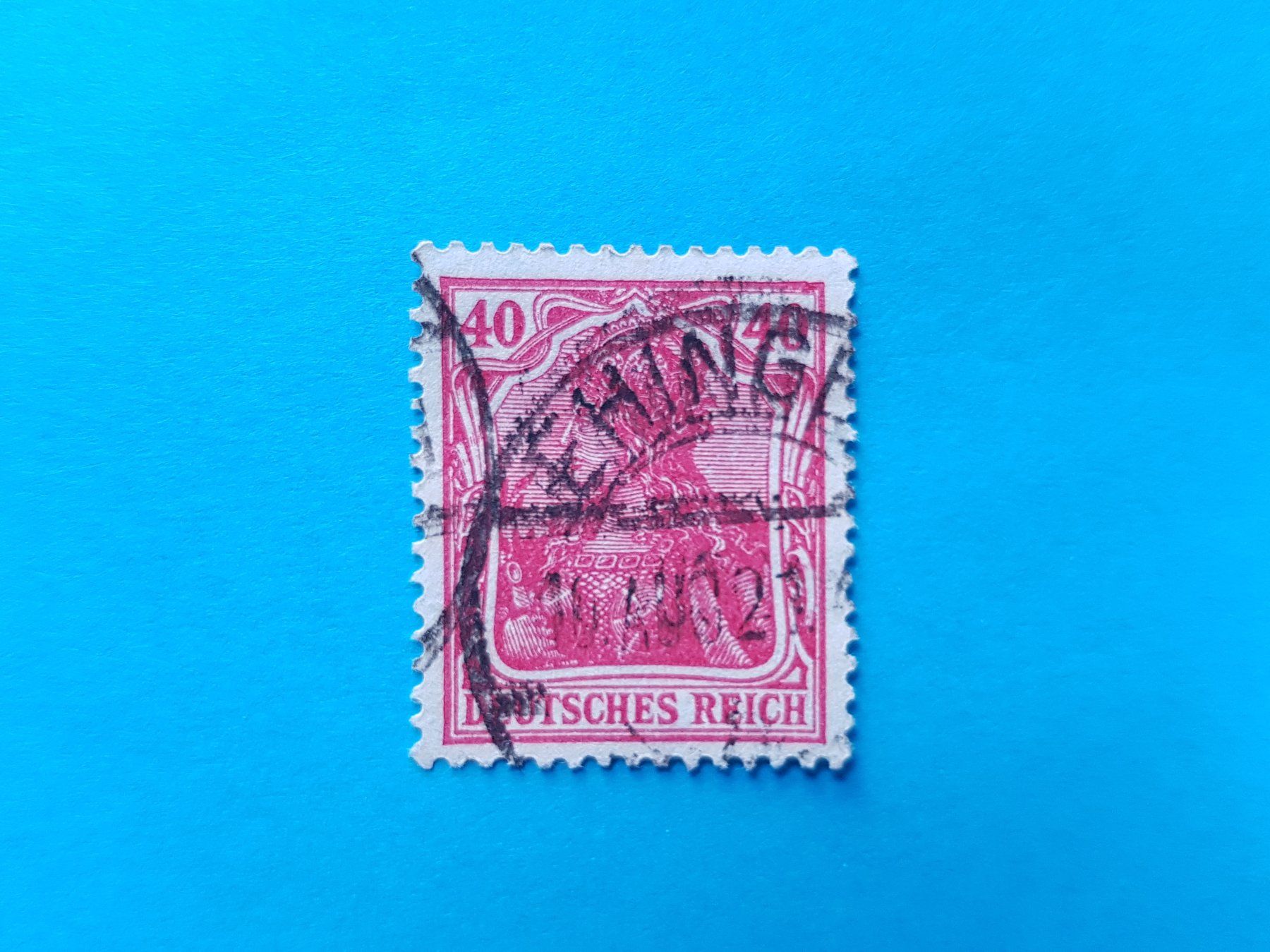 Alle Briefmarken: 40 Reichspfennig - DR - Germania - 1920 – Gebraucht aus Reinach BL von Dexy62