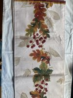 Autumn Table Runner with Leaf and Berry Design Decor