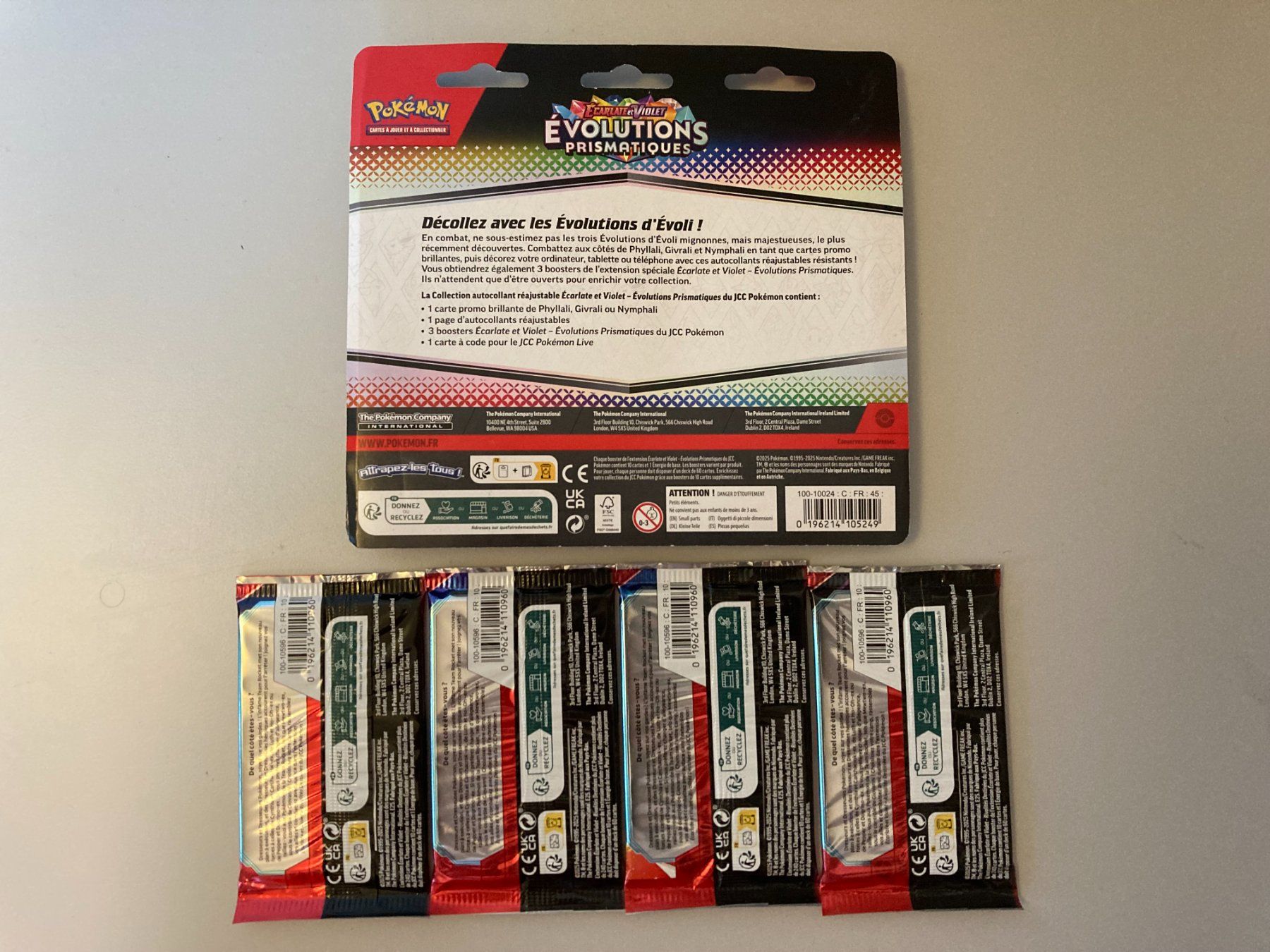 Pokémon Carte collezionabili: Pokémon - Évolutions Prismatiques Tripack +4 Booster – Nuovo e nell'imballaggio originale da Bern venduto da Elo444 3