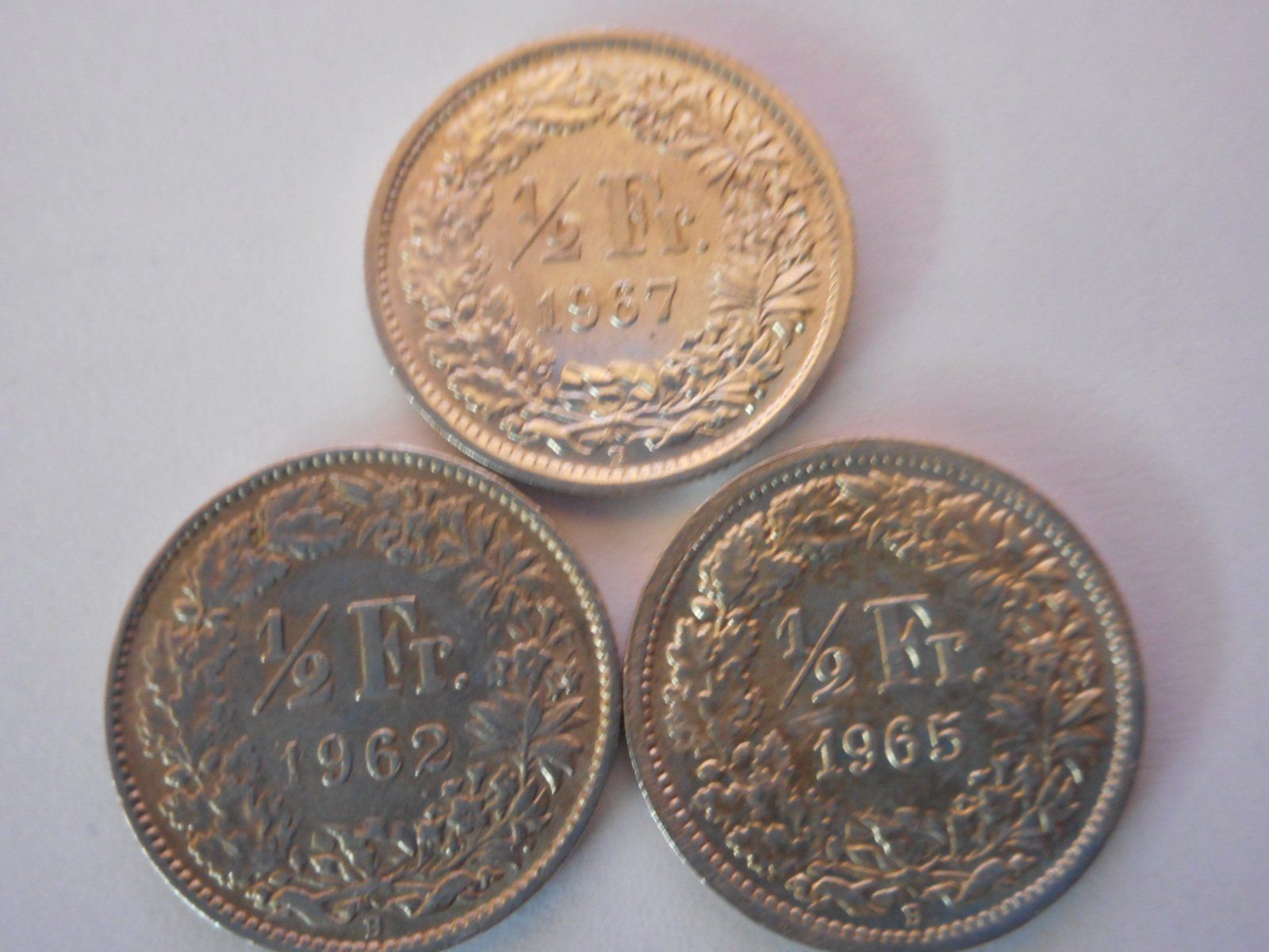 Alle Münzen: 3  x 50 Rp. silber – Gebraucht aus Kriegstetten von pizlad2010