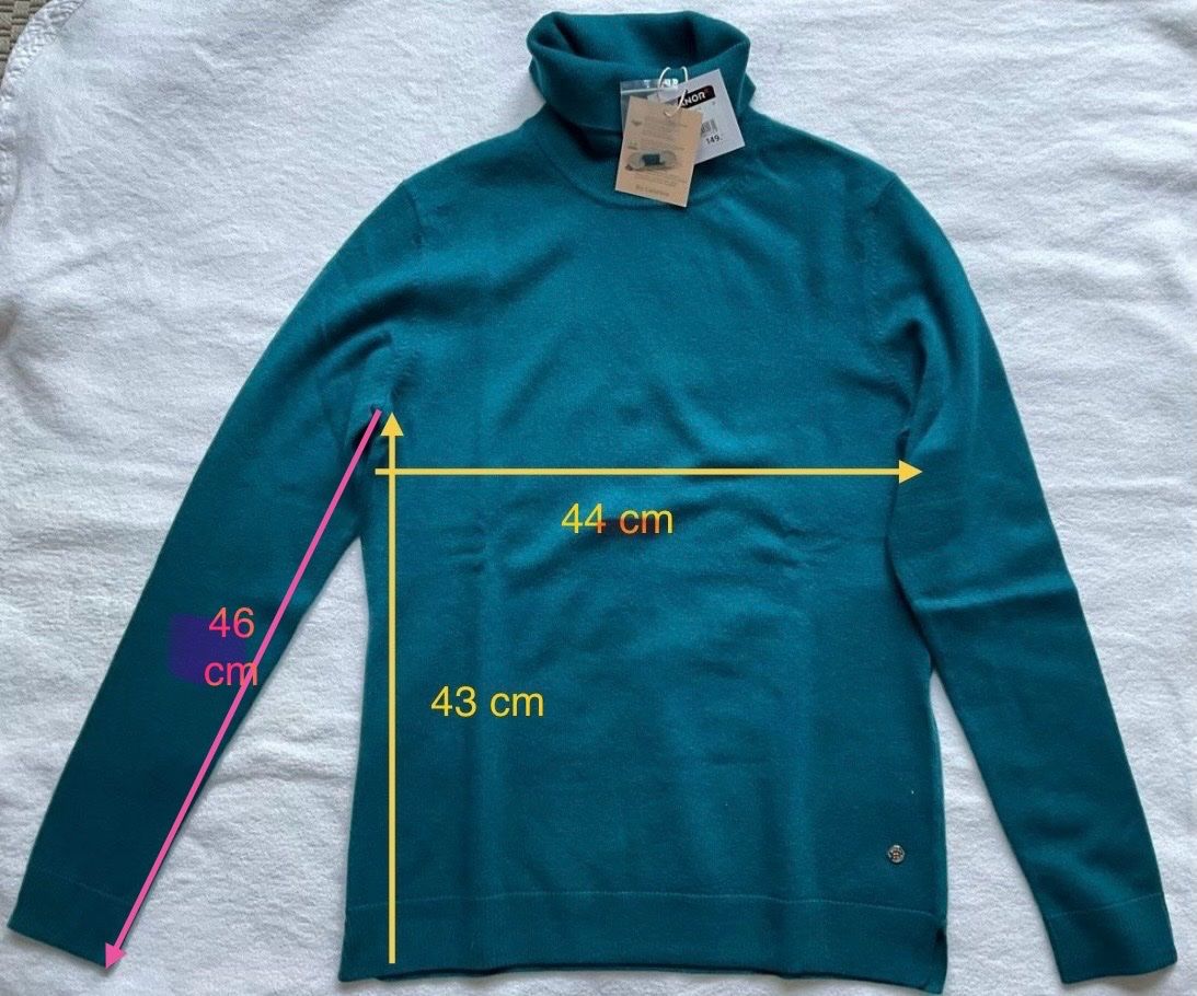 Manor Maglioni & Felpe: Pull col roulé MANOR en cachemire bio, taille M – Nuovo e nell'imballaggio originale da Corseaux venduto da Mililaforet75 6