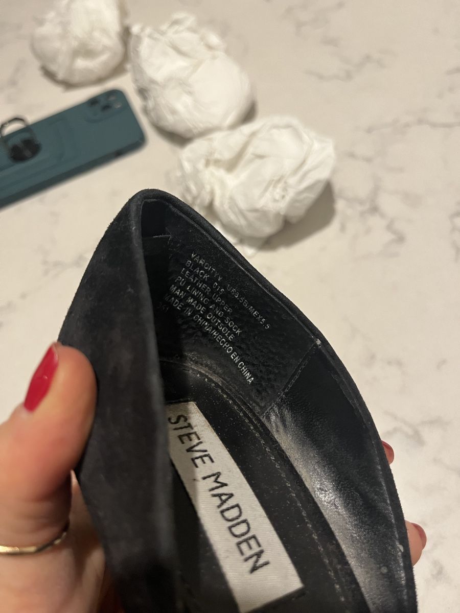 Steve Madden Scarpe da donna: Steve Madden Black Suede Heels - Size US 8.5 – Usato da Mies venduto da nic_yk5d 8