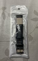 Ersatzarmband Fitbit Versa Leder schwarz Krokoprägung