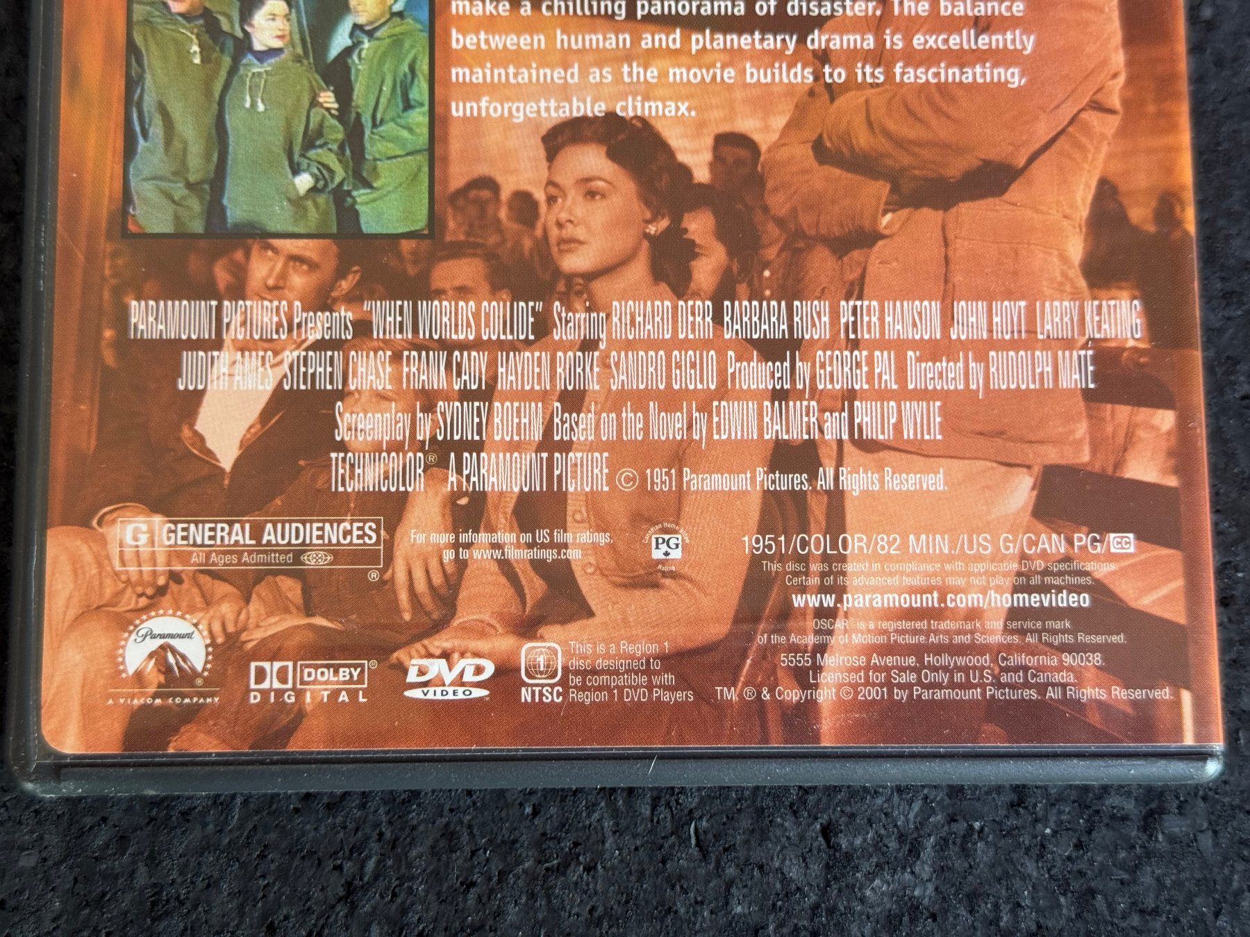 Tutti i DVDs: When Worlds Collide SciFi DVD EN/FR Ländercode1 – Usato da Fribourg venduto da tschjoly 3