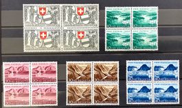 1952 Pro Patria Viererblock Satz Postfrisch **