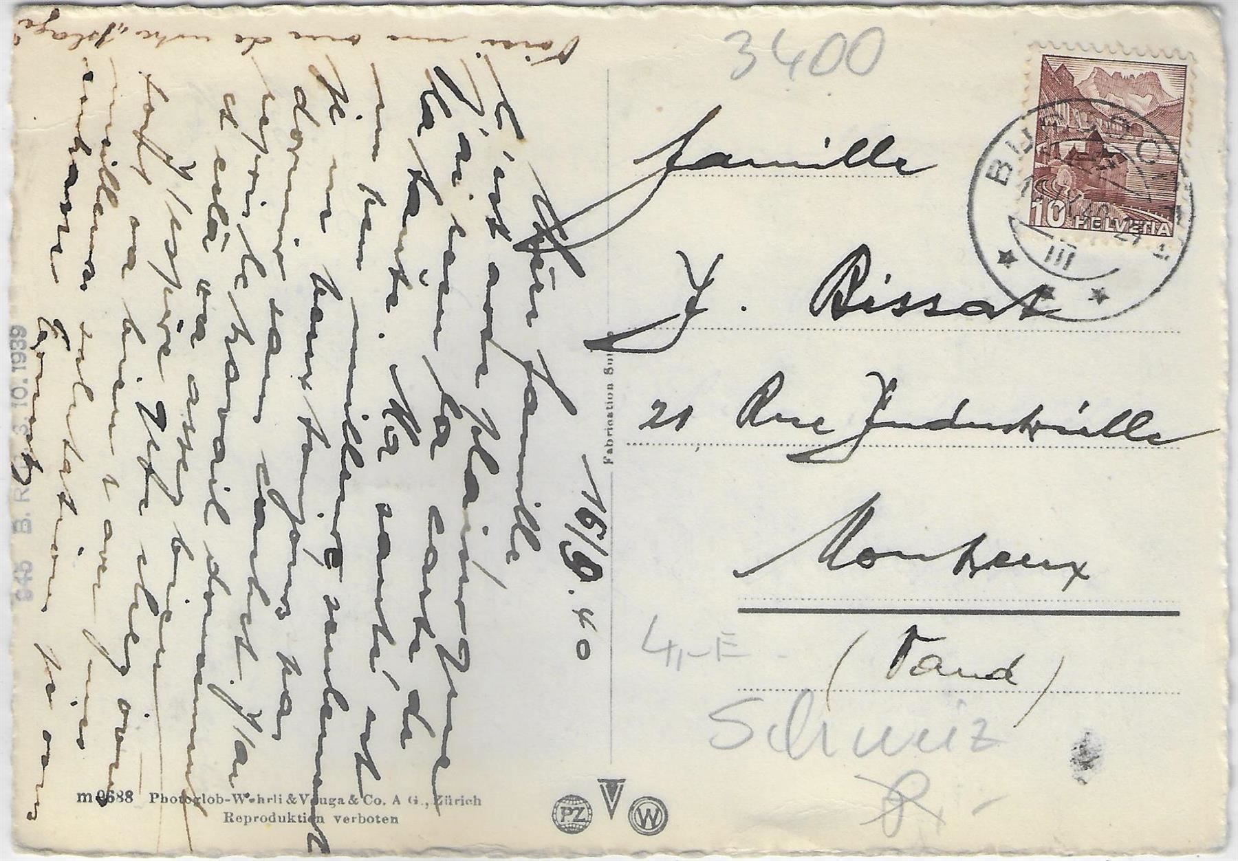 Cartoline postali: Burgdorf - Generalansicht – Usato da Ettingen venduto da Kartenplanet 1