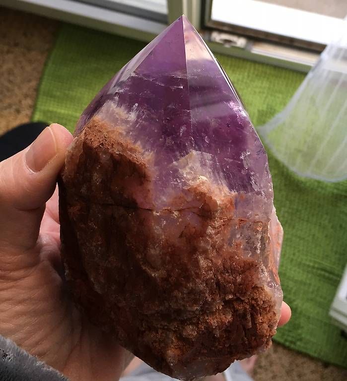 Mineralien & Heilsteine: améthyste grosse pointe en partie polie env. 1600gr – Gebraucht aus Vevey von zabounetta 3