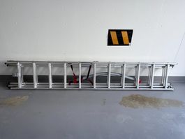 Neue Aluminium Sprossenleiter von Hailo (ca. 6,50-6,95m)