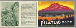 PILATUS-BAHN LUZERN, SCHÖNES DEPLIANT
