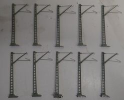 Märklin H0 - 10 x Mast für Fahrleitung - Art. 7009