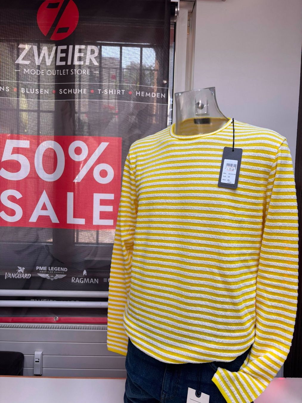 Maglioni & Felpe: Phil Petter Herren Strickpullover Gelb Weiss Gestreift Gr. X – Nuovo e nell'imballaggio originale da Wohlen AG venduto da ZweierMode