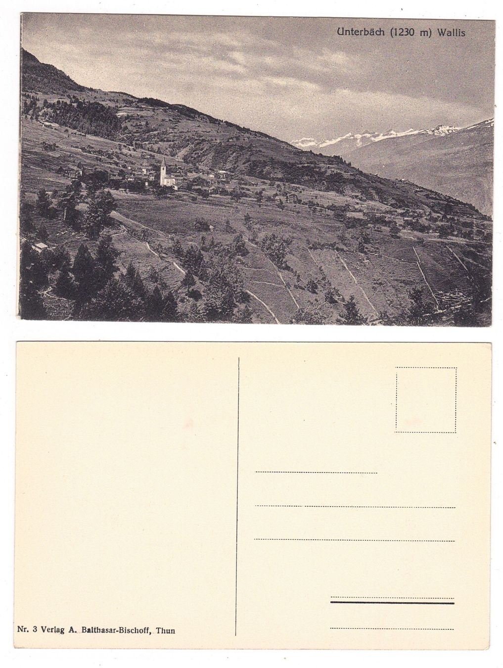 Cartoline postali: Unterbäch – Usato da La Tour-de-Peilz venduto da amjust